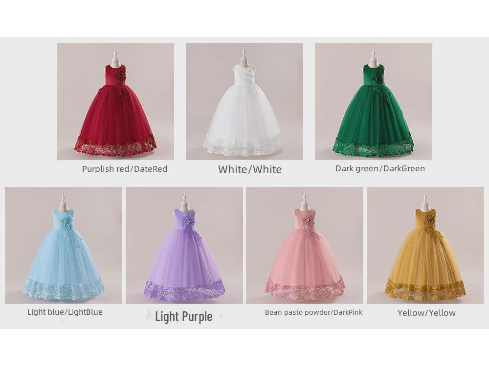 Children's Princess Mesh Puffy Dresses - Girls' Party and Catwalk Dresses