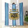 Argentina Football Association Logo Warm Blanket Design Flannel Blanket for Bedroom, Living Room, Sofa, and Nap Sofas