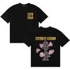 2026 System of A Down Letter Print Loose Teen Crew Neck Street Style Soft Cotton Short Sleeve Women And Men T-Shirt