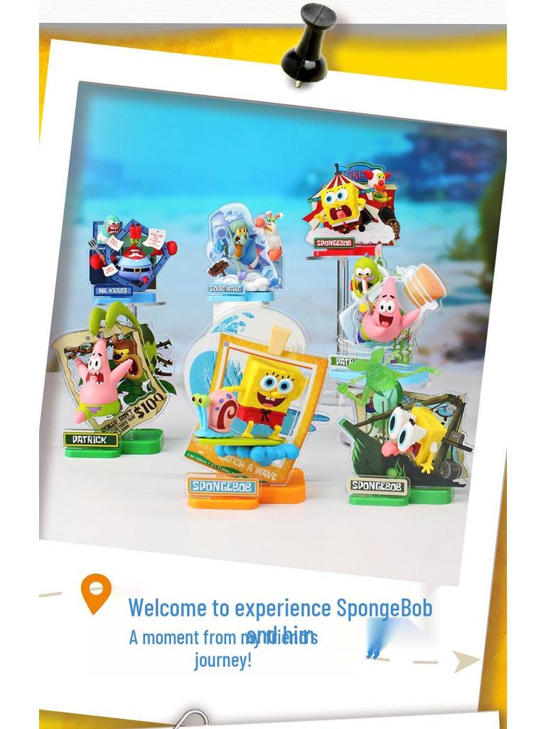 SpongeBob SquarePants Adventure Figures: Patrick, Squidward, Mr. Krabs Blind Box Ornaments