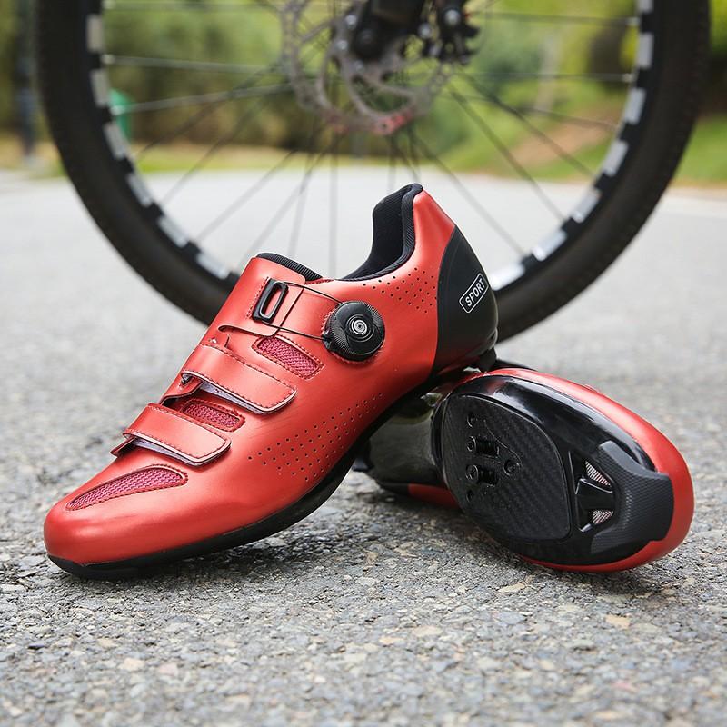 Road Cycling Shoes With Locking Cleats Stiff Sole Mountain Bike Racing Footwear Unisex
