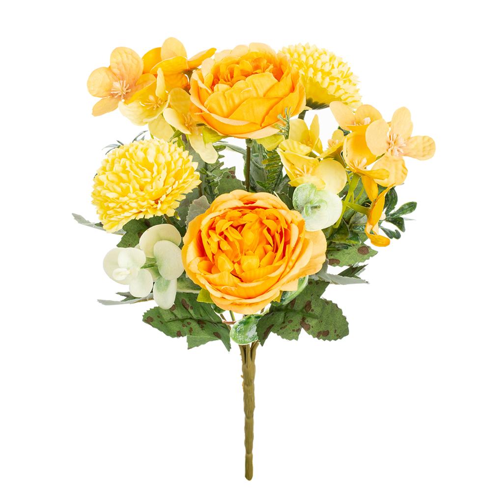 Artificialflower Silk Peony Chrysanthemum Outdoor Garden Wall Wedding Bridal Bouquet Christmas Home Vase Festival Party Diy Gift