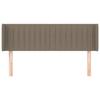 VidaXL Tête de lit avec oreilles Taupe 147x16x78-88 cm Tissu3119008