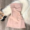 Pure Desire Style Pink Three-dimensional Bow Tube Top Dress Women's Spring and Summer Sexy Small Fragrant Style Waist Sleeveless Short Skirt