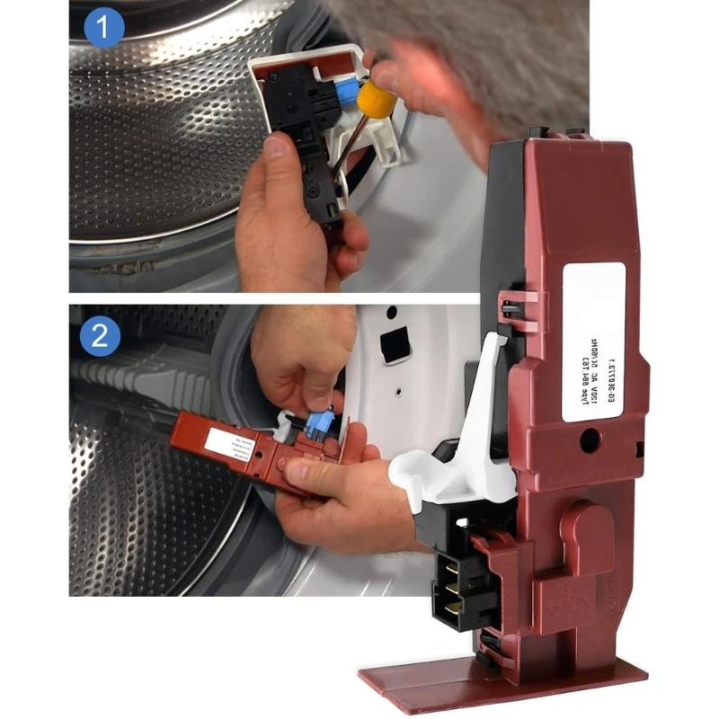 Washing Machine Door Lock Replacement Universally Fit Plastic Safety Latches Mechanism for Various Top Load Dryer Models