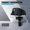 2 PCS Car Front Windshield Washer Nozzle, 0.31" Connector Single Hole Fan-Shaped 360 Degree Adjustable Uniform Spray, Wiper Nozzle Replacement,