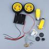 2WD Smart Robot Car Kit DIY Chassis Line Following Toy for Kids with Educational Electronic Components Low Cost Starter Set
