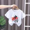 Kids Summer Solid Round Neck T Shirt Loose Short Sleeve Base Top For Boys And Girls