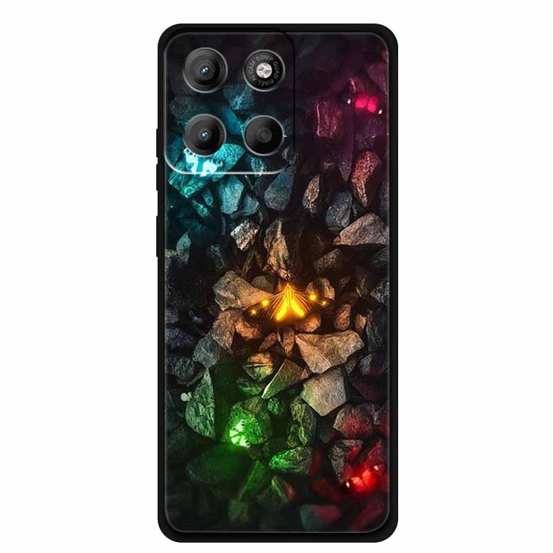 For Motorola Moto G15 4G Case G15Power 2025 New Fashion Black TPU Shockproof Phone Cases For Moto G15 Power Etui Fundas MotoG15