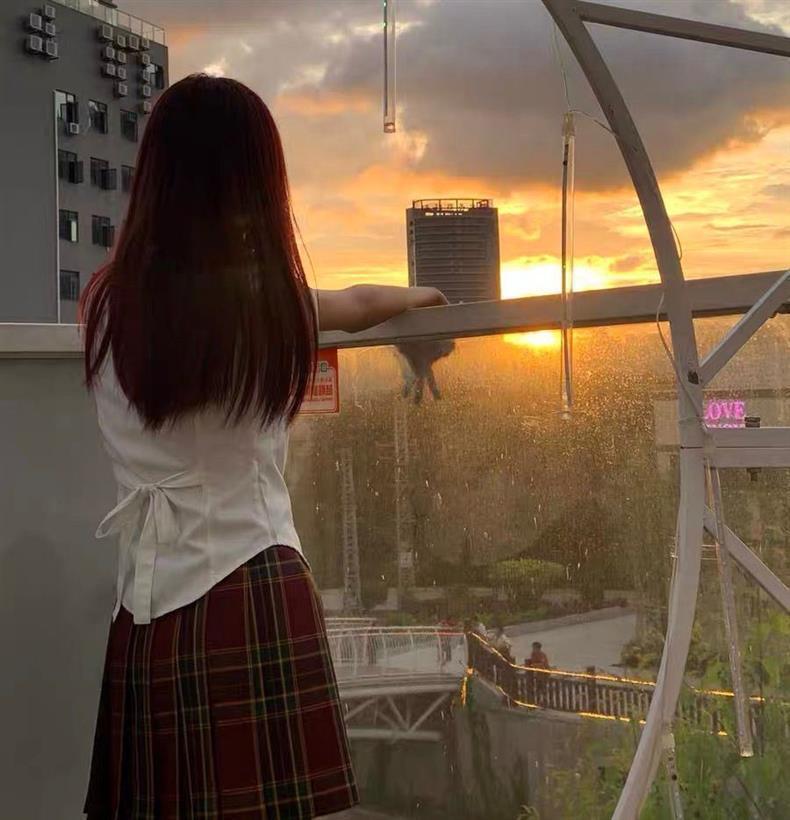 Pure Desire JK Uniform: Women's Slim-Fit Short Sleeve Shirt & Plaid Skirt Two-Piece Set