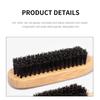Backcombing Design Slick Back Hair Brush Wood Bun Smoothing Brush Edge Control Brush  Grooming