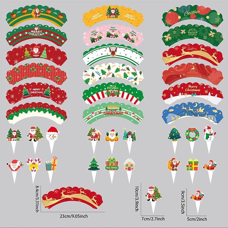 American Christmas Cake Decoration Edging Strips and Party Props