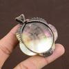 Mother Of Pearl Handmade Copper Wire Wrap Jewelry Pendant 2.48" Q0r26
