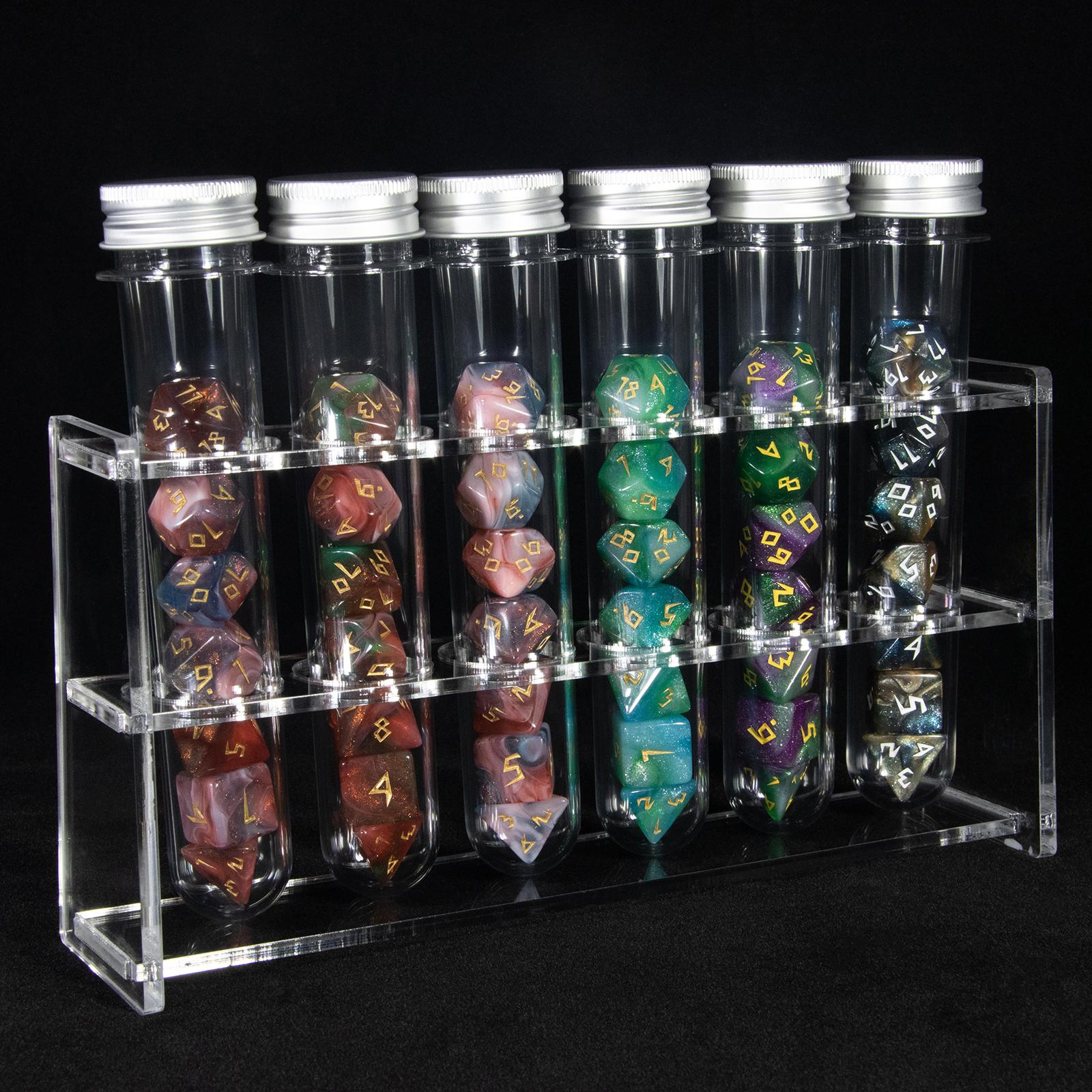 

Набор из 6 игральных костей DND, 7 многогранных игральных костей с трубкой, игральные кости для ролевой игры DND Dragons