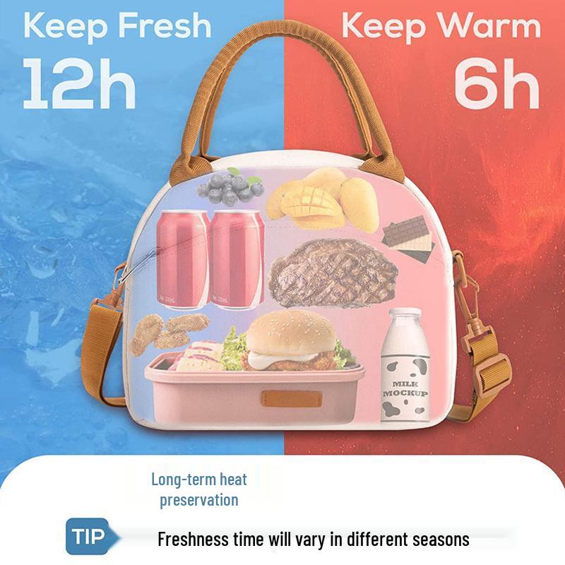 Waterproof Oil-Proof Large Capacity Lunch Tote for Office Workers