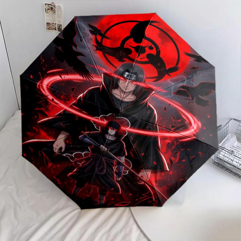 1PC NARUTO Automatic Umbrella - Suitable Travel Outdoor Portable Umbrella Birthday Gift Daily Essentials