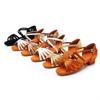 Women'S Girls Latin Dance Shoes Soft Sole Training Sandals Medium Heel 3.5cm Jazz Ballroom Dancing Footwear