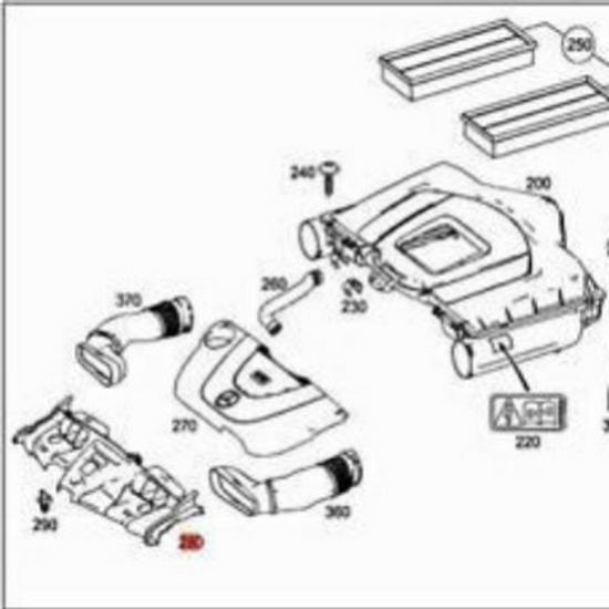 Front Air Intake Deflector Cover for Mercedes-Benz E-Class W212 Accessories, Model 2075000255