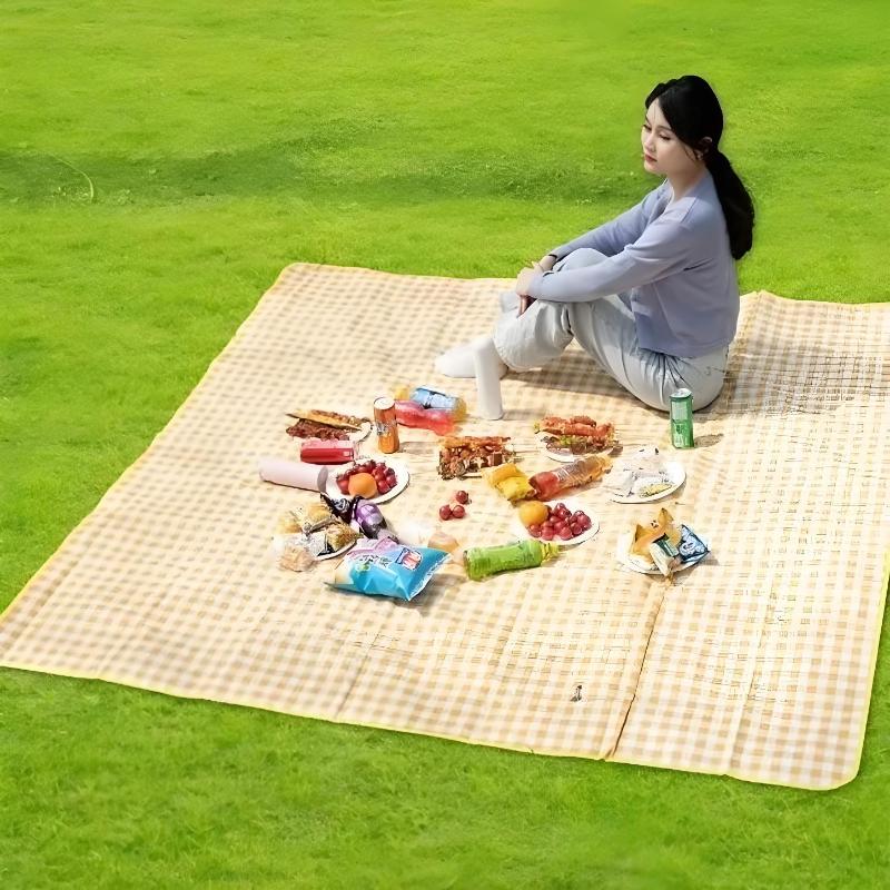 Beach Mat Waterproof Picnic Outdoor Sleeping Pad 2 Person Large Foldable Lightweight Sandproof For Camping and Hiking