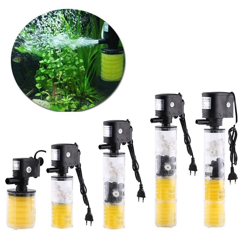

3 в 1 Фильтр для аквариума с кислородным насосом, очиститель качества воды, фильтр для аквариума с вилкой ЕС 40W