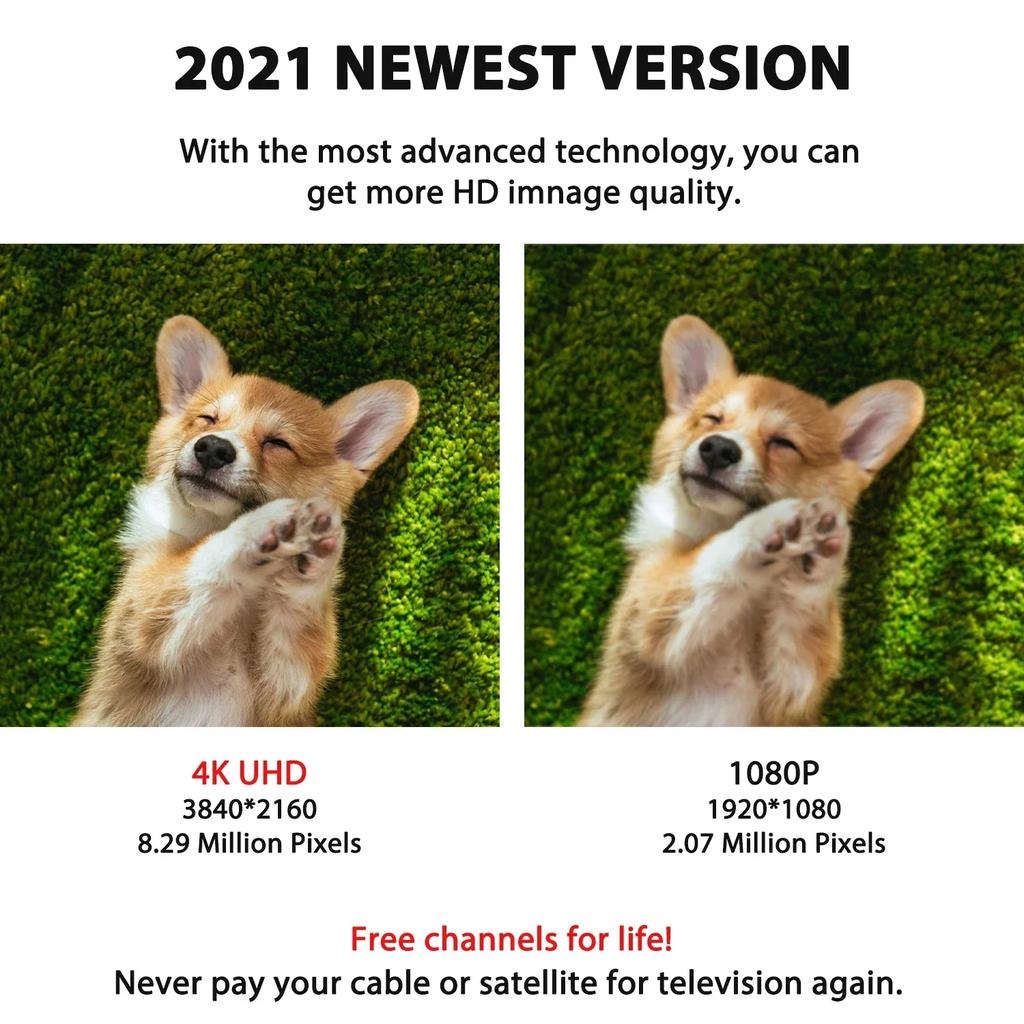 4K Düz İç Mekan TV Anteni HD Dijital İç Mekan Anten Amplifikatörü HDTV Anteni 3600 Mil Yüksek Güçlendirici Sinyal Yakalama TV Evrensel