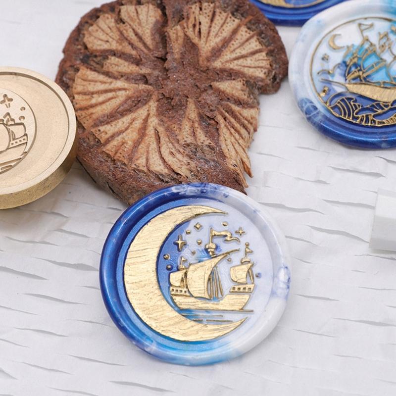 Meerestier Wachssiegelkopf, Ozean-Serie Wachssiegelstempelkopf Ersatz für Einladungen Briefumschlag