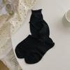 Japanese Ballet Style Women's Mid-Calf and Over-the-Knee Mesh Socks – Spring and Summer Breathable Sweet Scrunch Design.