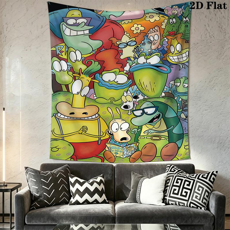 Rocko's Modern Life Pattern Home Decor Tapestry, Wall Hanging, Decorative RV Wall Cloth.SGT0917325