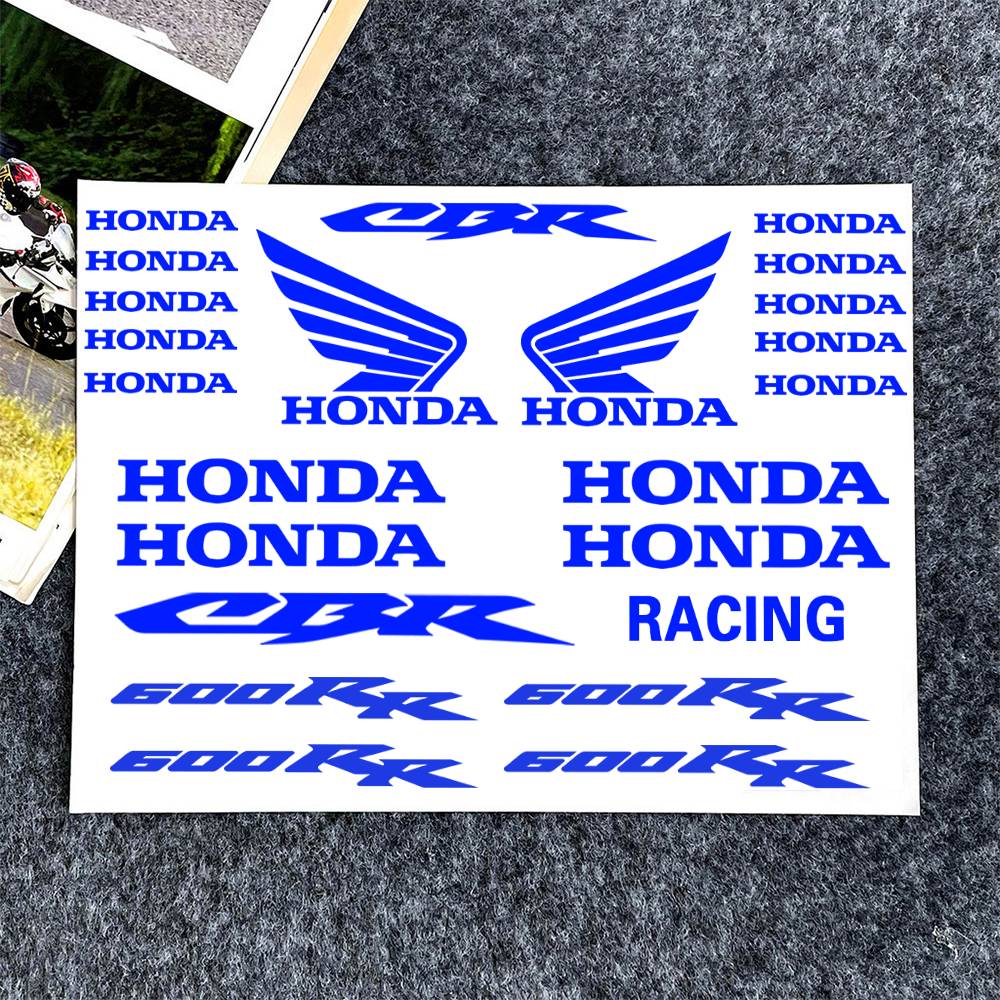 AAAJX1 Blue H-honda-a Cbr 600 Decal Set High Quality Printed And Cut Stickers Motorcycle Sticker