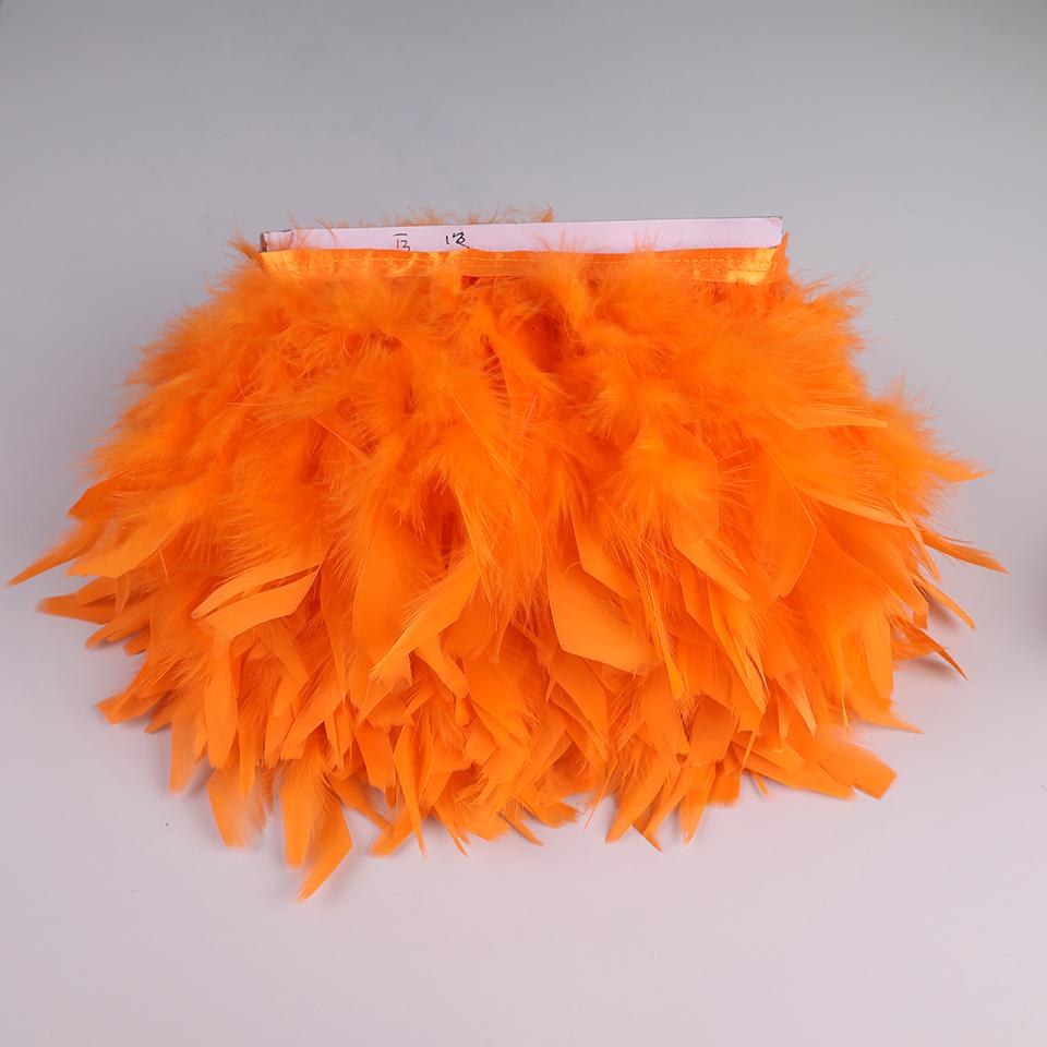 10 Meters Turkey Feathers for Clothes DIY Marabou Feather Fringe for Needlework Party Plume Handmade Mirror Home Decor Wholesale