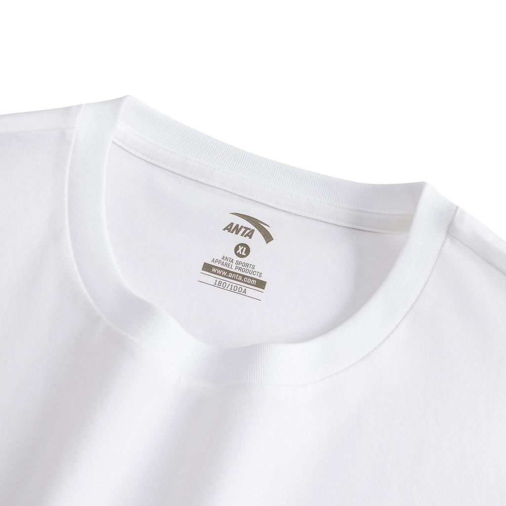 Anta Classic Short Sleeve T-Shirt Men tops Pure-White 952628103-7