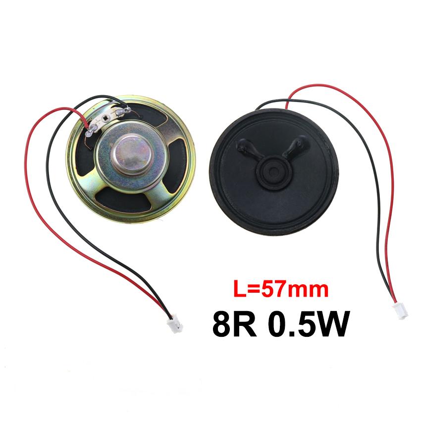 1X 8 Ohm 8R 0.5W Mini Ultra-thin Horn Speaker Diameter 20mm 23mm 28mm 30mm 36mm 40mm 50mm 57mm Loudspeaker W/ P2.0 Termina Wire