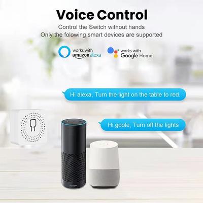 WiFi Smart Mini Switch 16A/20A APP Timer Voice Control 2-Way Control Breaker Relay Module Switch Alexa Google Home Yandex Alice