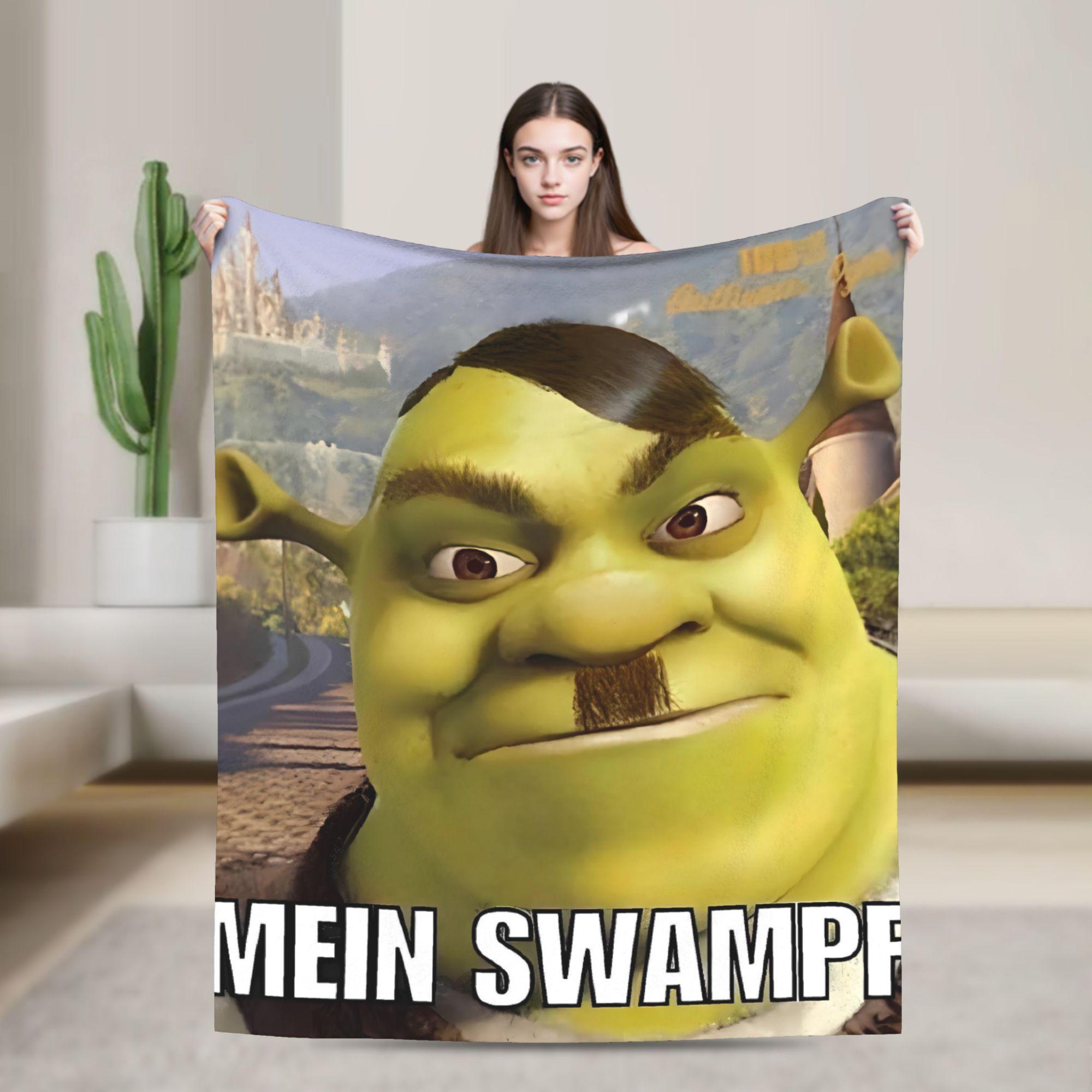 

Pun mein swampf S-shreks Blanket Super Warm Novelty Plush Throw Blanket For Outdoor Travel Office Flannel Bedspread Bed Cover 75x90cm