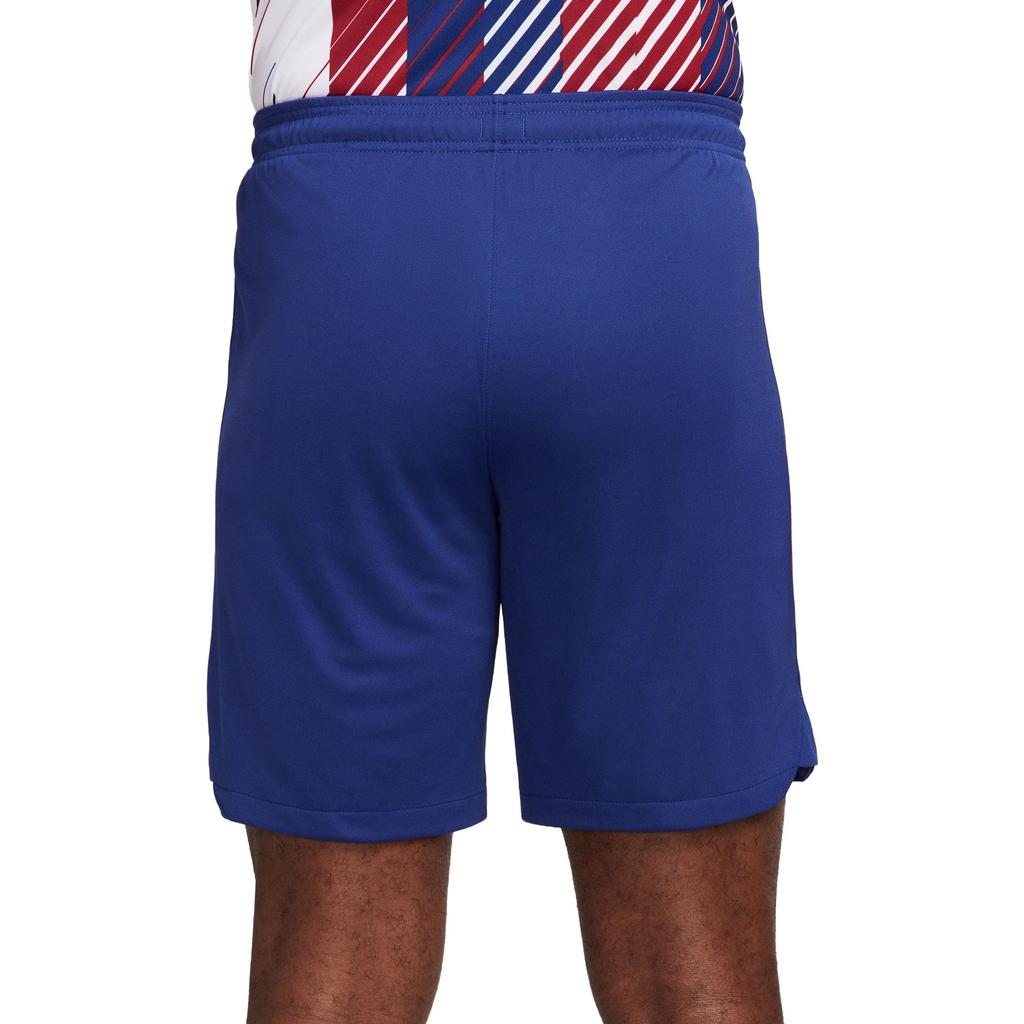 Nike Barcelona 23/24 Season Home Fan Version Logo Print Elastic Football Shorts Men shorts Blue DX2709-455