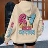 Spring Autumn Ice Cream Style Six Seven Kids Hoodies Boys Number 67 Print Cartoon Streetwear Fun Six Seven Girl Hoody