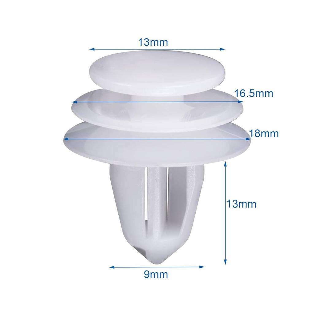 Aninako Rivet Clips, Set of 20, For Car Lining, Car Interior Clips, Genuine Outside