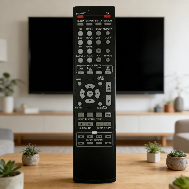 Ergonomic Remote Control for MB1502 RC1158 AVs Surround Receiver Comfortable Grip ABS Intuitive Button Layout for Easy Daily