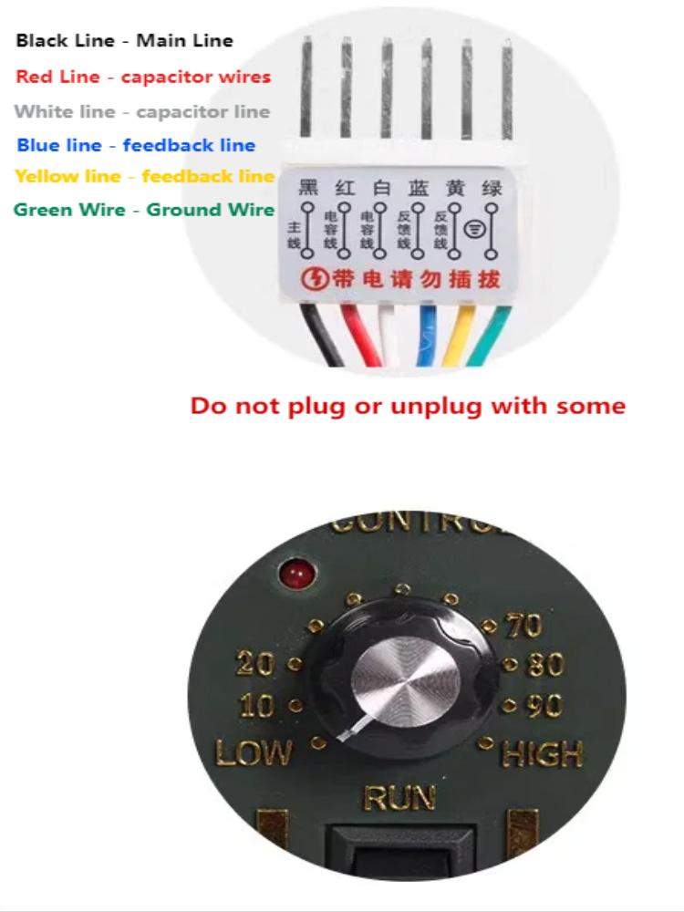 US-52 15W regulátor otáček AC motoru: Přesné řízení rychlosti a směru (220V, 50/60Hz) Mini Motors Control Velkoobchod
