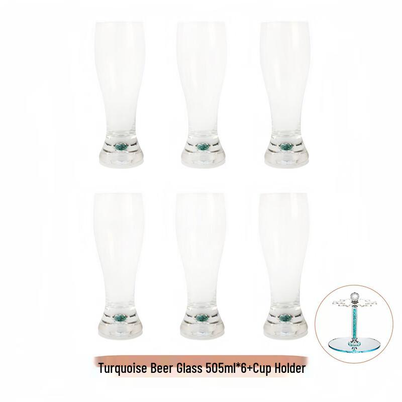 Creative Crystal Borosilicate Glass Beer Mug Set