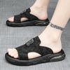 Fashion CYYTL Mens Slippers Casual Shoes Summer Beach Sandals Outdoor Slides Leather Walking Comfort Fashion Lightweight Luxury Designer