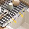 Flexible Thick Silicone Sink Drying Mat Heat-Resistant Kitchen Sink Mat  Bowl Plate Draining