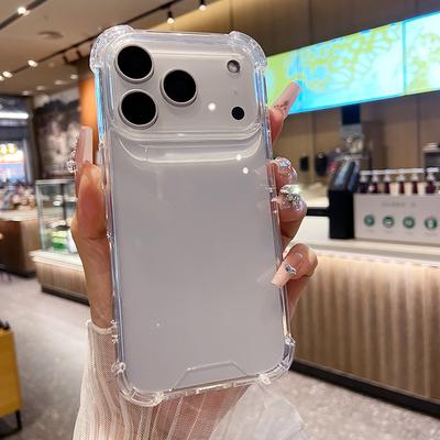 Für Apple Stoßfeste Klare Weiche Hülle für IPhone 17 Air 16 15 14 Plus 13 12 11 Pro X Xs Max Xr Acryl Transparent Zubehör