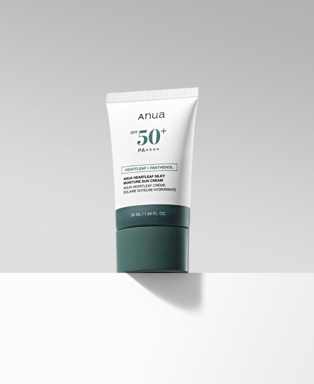 

Anua Солнцезащитный крем для лица Heartleaf Silky Moisture SPF50+ PA++++ 50 мл 1ea