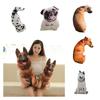 Creative 3d Simulation Dog Pillow, Plush Toy Dog Stuffed Animal For Kids, Short Plush Fabric, Pp Cotton Filling, Various Sizes And Colors