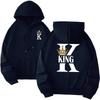 Men's Cross-Border Fashion Print Fleece Hoodie - Autumn Winter Warm Casual Jacket