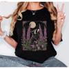 Raccoon Moon Retro T Shirt Vintage Lovers Vintage Designer Clothes Slightly Homme Fashion Casual Stylish Streetwear