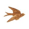 Gold Swallow Wall Decors 3D Resin Flying Bird Hanging Sculpture Floating Ornament for Entryway Living Room Bedroom Styling Housewarmings Gift