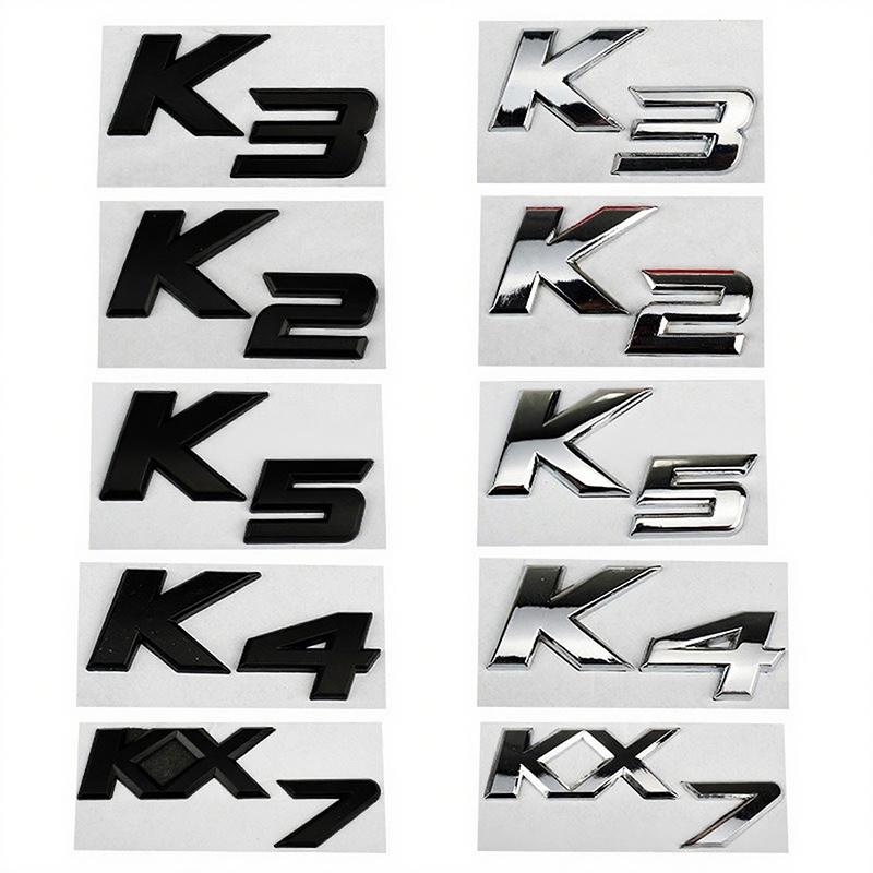 3D Car Metal Creative Stickers Waterproof Dirt-proof Sticker For Kia K2/K3/K5/KX3 Sportage Cerato Optima Soul Rio Carens Smart