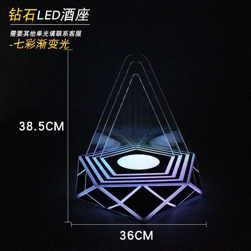 Rechargeable LED Wine Display Rack